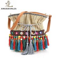 Women's shoulder bags Hippie ethnic Style Ladies Boho Bucket Bag