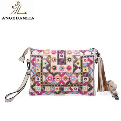 Bohemian envelope style ethnic handmade embroidery clutch purses bag