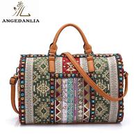 Bonia beaded womens boho ethnic traveling bag messenger handbags