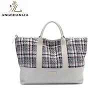 Newest design casual beach mat shoulder tote bag with leather